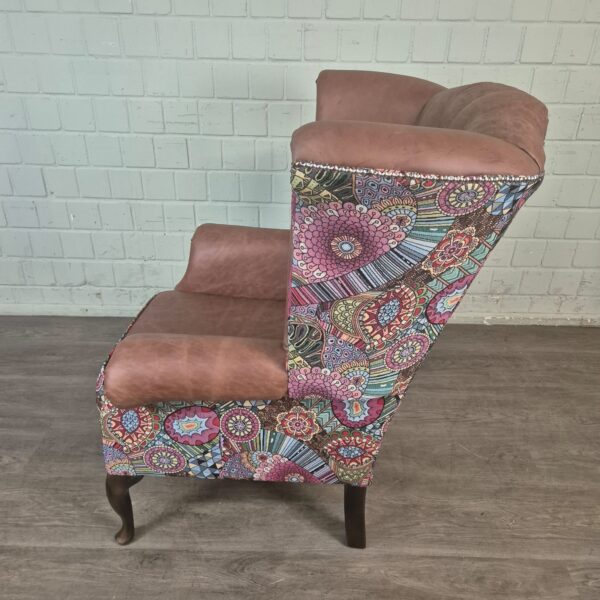 Chesterfield Ohrenbackensessel Sessel Leder – Bild 11