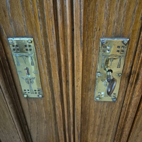 Schrank Kleiderschrank Gründerzeit 1880 Eiche – Bild 9