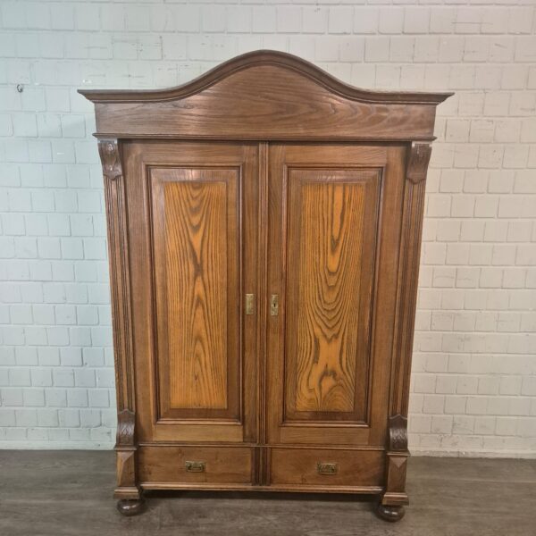 Schrank Kleiderschrank Gründerzeit 1880 Eiche – Bild 2