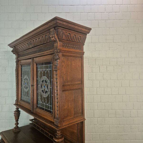 Buffetschrank Schrank Gründerzeit 1880 Eiche – Bild 10