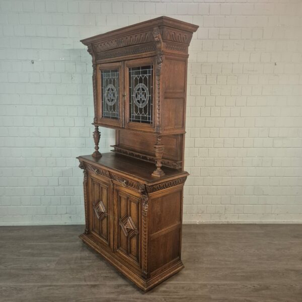 Buffetschrank Schrank Gründerzeit 1880 Eiche – Bild 3