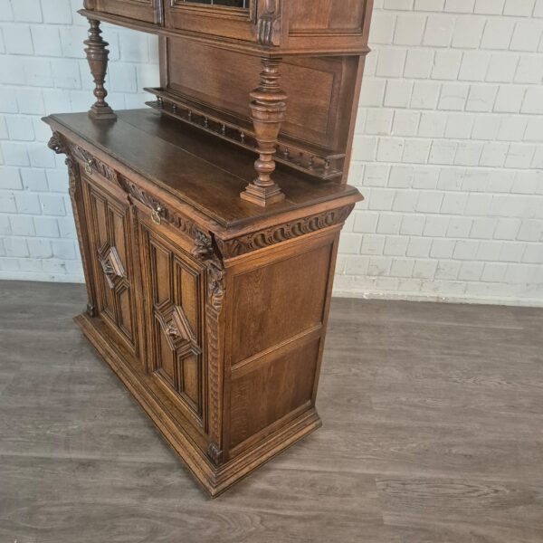 Buffetschrank Schrank Gründerzeit 1880 Eiche – Bild 9