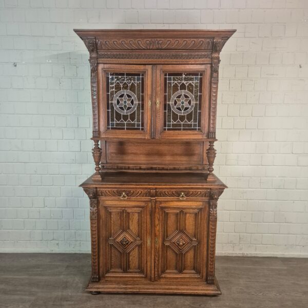 Buffetschrank Schrank Gründerzeit 1880 Eiche – Bild 2