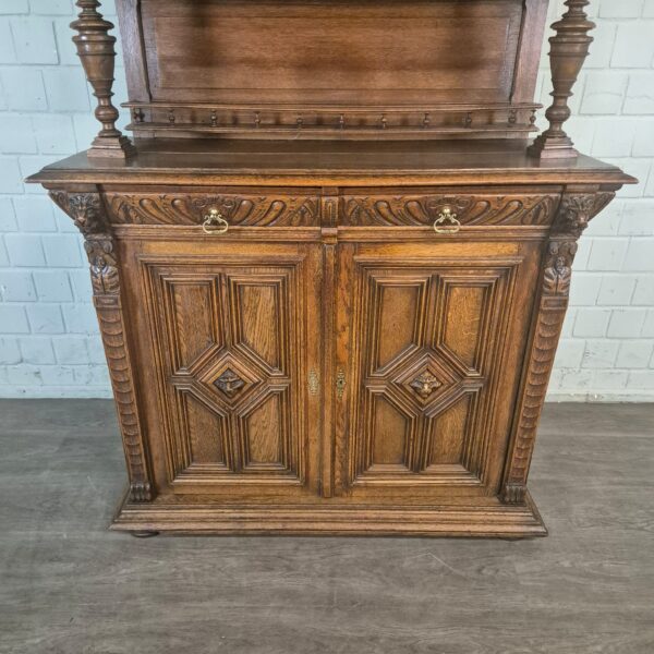 Buffetschrank Schrank Gründerzeit 1880 Eiche – Bild 7