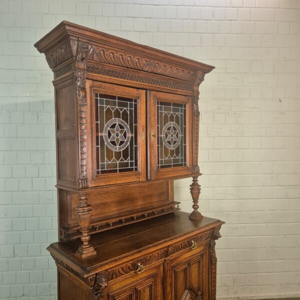 Buffetschrank Schrank Gründerzeit 1880 Eiche – Bild 4