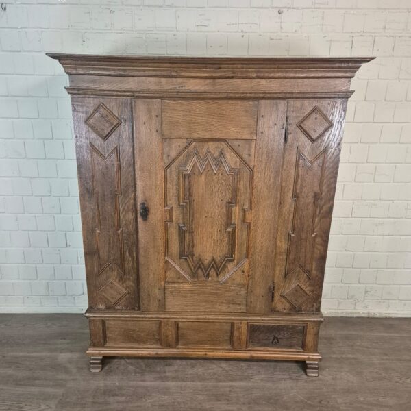 Schrank Geschirrschrank Barock 1770 Eiche – Bild 2