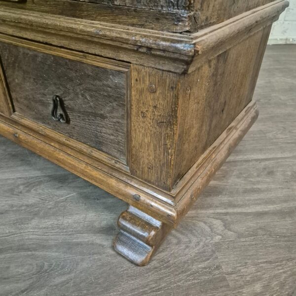 Schrank Geschirrschrank Barock 1770 Eiche – Bild 5