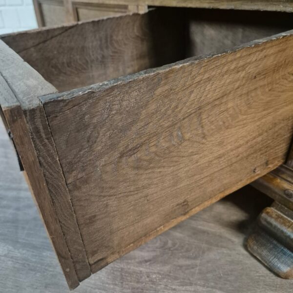 Schrank Geschirrschrank Barock 1770 Eiche – Bild 15