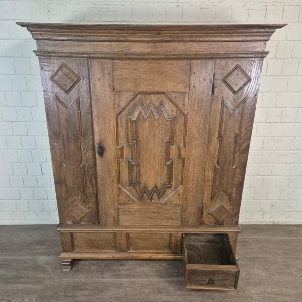 Schrank Geschirrschrank Barock 1770 Eiche – Bild 16