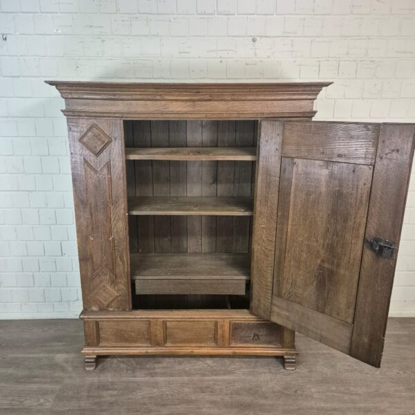 Schrank Geschirrschrank Barock 1770 Eiche – Bild 11