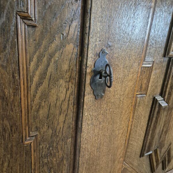 Schrank Geschirrschrank Barock 1770 Eiche – Bild 10