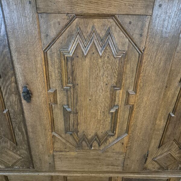 Schrank Geschirrschrank Barock 1770 Eiche – Bild 9