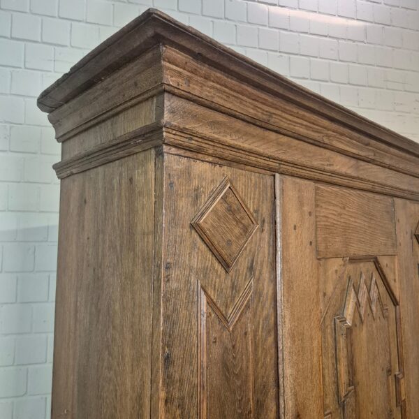 Schrank Geschirrschrank Barock 1770 Eiche – Bild 3