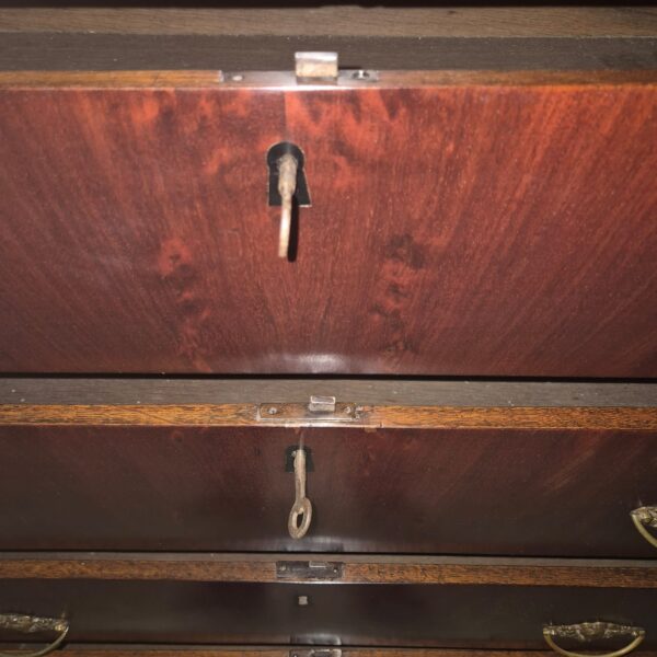 Hochkommode Biedermeier 1810 Mahagoni – Bild 7