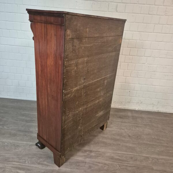 Hochkommode Biedermeier 1810 Mahagoni – Bild 10