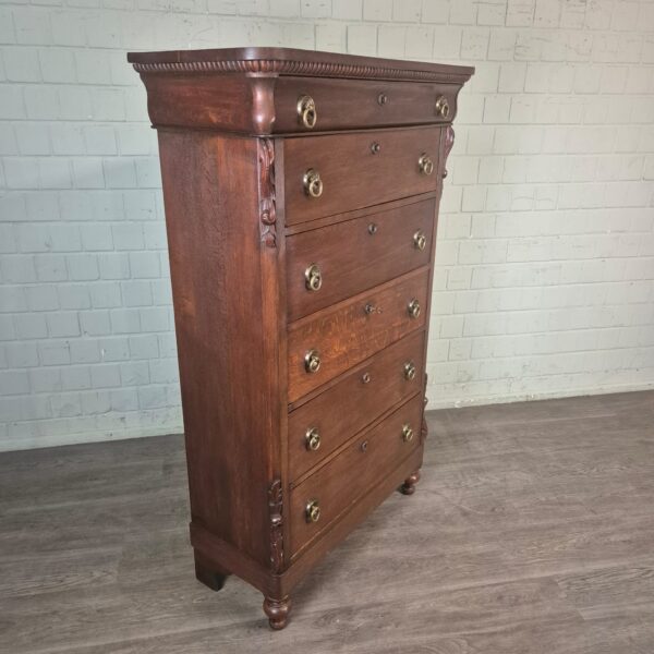 Sekretär Hochkommode Biedermeier 1830 Eiche
