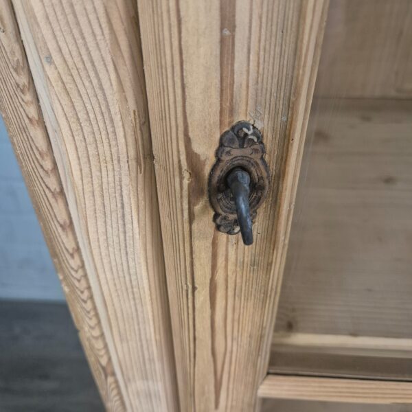 Vitrine Geschirrschrank Louis Philippe 1860 Kiefer – Bild 9
