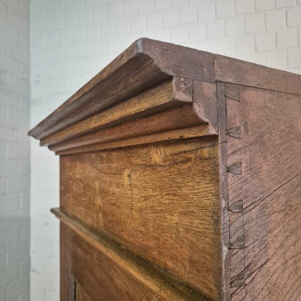 Kleiderschrank Schrank Biedermeier 1820 Eiche – Bild 13