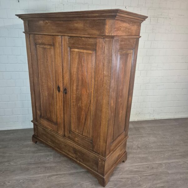 Kleiderschrank Schrank Biedermeier 1820 Eiche – Bild 3