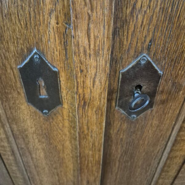 Kleiderschrank Schrank Biedermeier 1820 Eiche – Bild 5