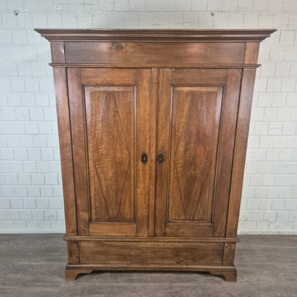 Kleiderschrank Schrank Biedermeier 1820 Eiche – Bild 2