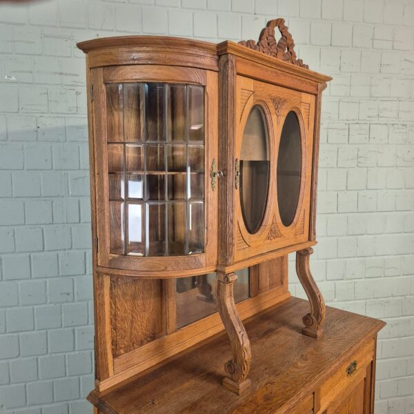 Buffetschrank Schrank Jugendstil 1910 Eiche – Bild 5