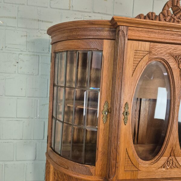 Buffetschrank Schrank Jugendstil 1910 Eiche – Bild 8