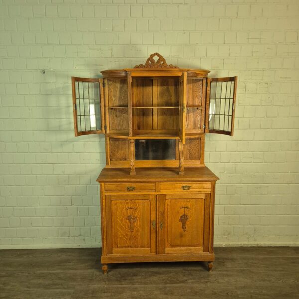 Buffetschrank Schrank Jugendstil 1910 Eiche – Bild 12