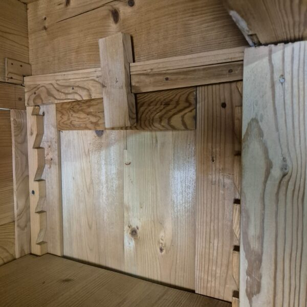 Vitrine Geschirrschrank Gründerzeit 1880 Kiefer – Bild 9