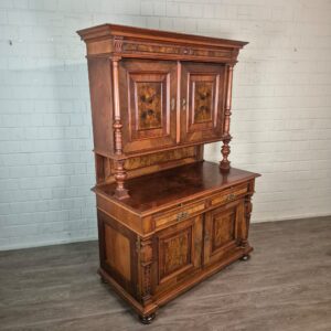 Buffetschrank Schrank Gründerzeit 1880 Nussbaum