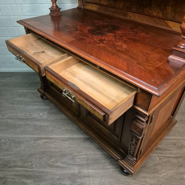 Buffetschrank Schrank Gründerzeit 1880 Nussbaum – Bild 18