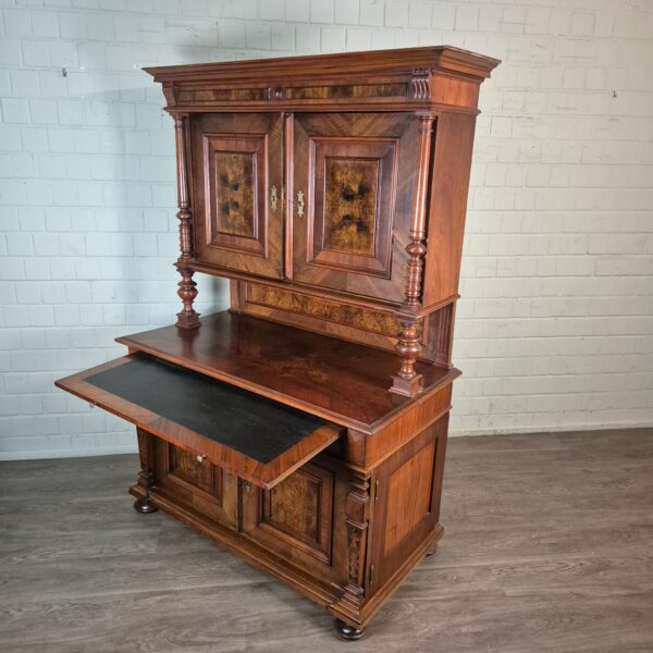 Buffetschrank Schrank Gründerzeit 1880 Nussbaum – Bild 12