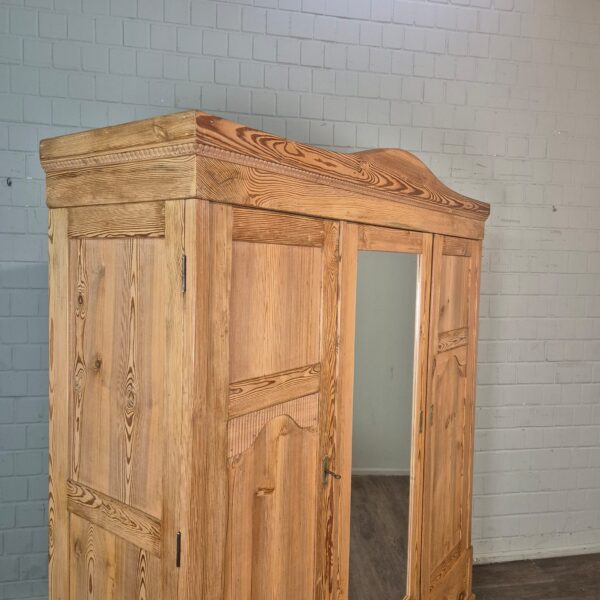 Schrank Kleiderschrank Jugendstil 1910 Kiefer – Bild 4