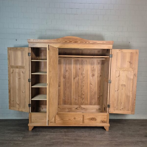 Schrank Kleiderschrank Jugendstil 1910 Kiefer – Bild 6