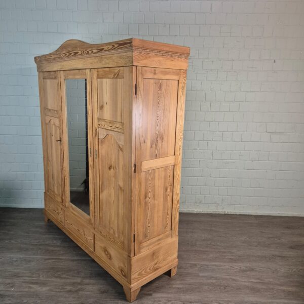 Schrank Kleiderschrank Jugendstil 1910 Kiefer – Bild 3