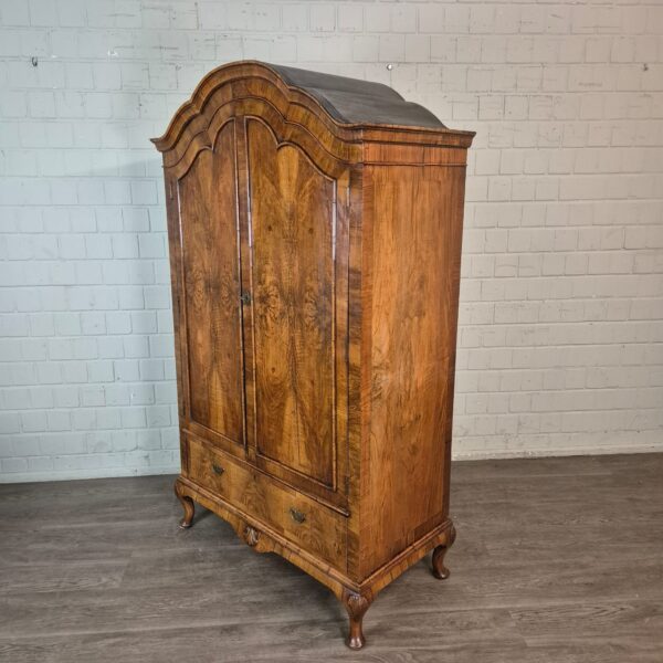 Schrank Kleiderschrank Biedermeier 1800 Nussbaum – Bild 3