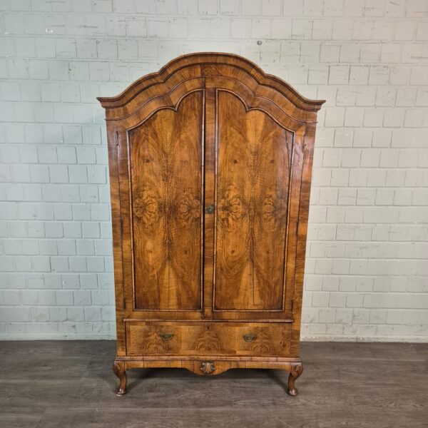 Schrank Kleiderschrank Biedermeier 1800 Nussbaum – Bild 2
