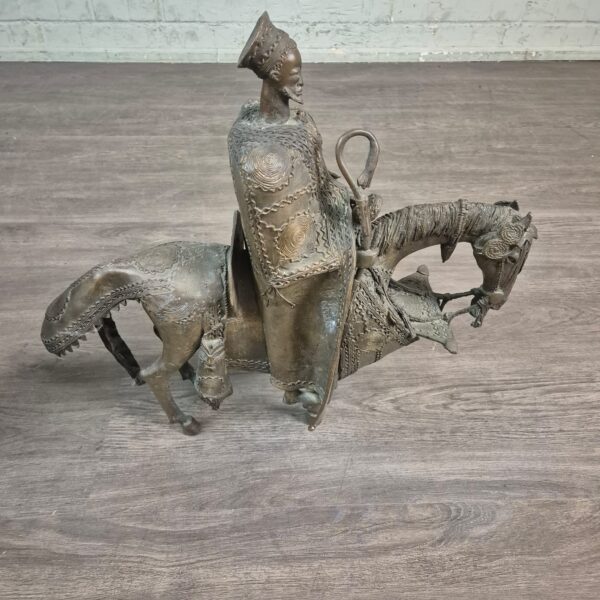 Skulpturen Dekoration Reiter-Set Bronze Antik 1860 – Bild 9