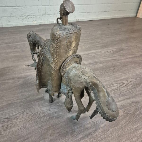 Skulpturen Dekoration Reiter-Set Bronze Antik 1860 – Bild 7