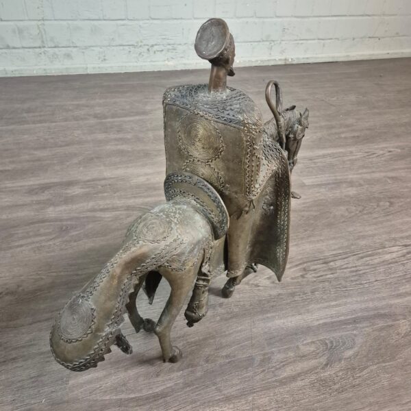 Skulpturen Dekoration Reiter-Set Bronze Antik 1860 – Bild 8