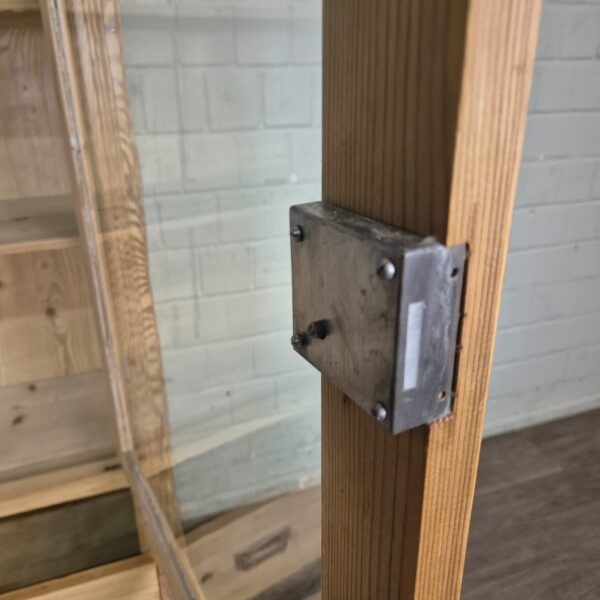 Vitrine Geschirrschrank Jugendstil 1900 Kiefer – Bild 12