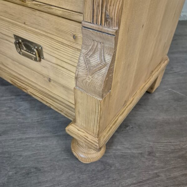 Vitrine Geschirrschrank Jugendstil 1900 Kiefer – Bild 9