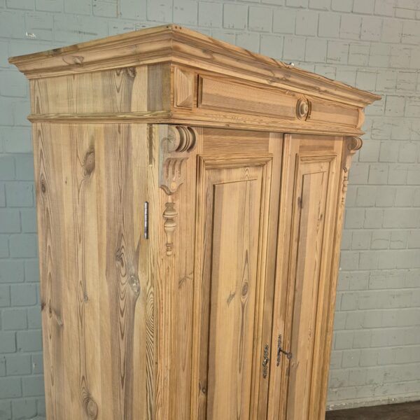 Schrank Kleiderschrank Gründerzeit 1880 Kiefer – Bild 3