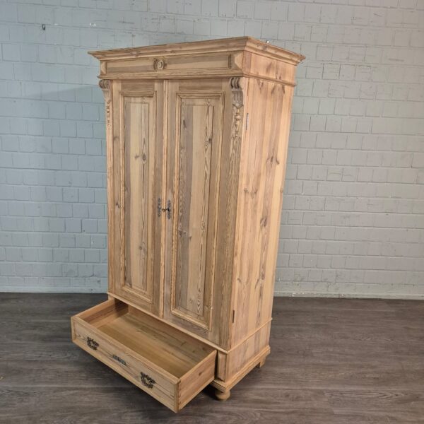 Schrank Kleiderschrank Gründerzeit 1880 Kiefer – Bild 9