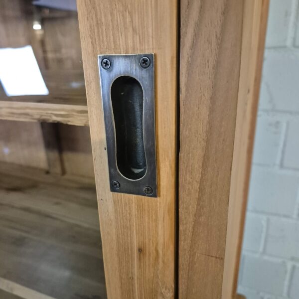 Vitrine Bücherschrank Teakholz 1,50 m – Bild 7