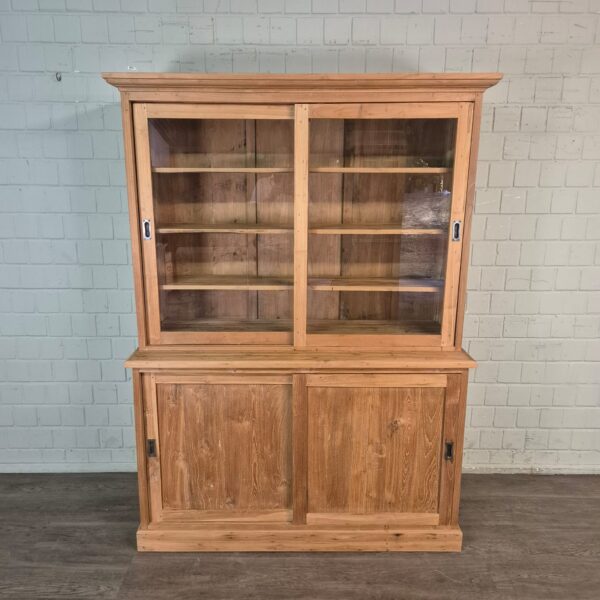 Vitrine Bücherschrank Teakholz 1,50 m – Bild 2