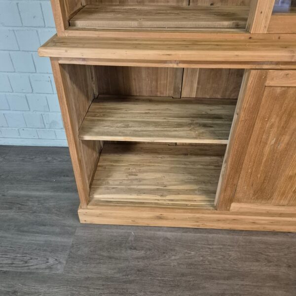 Vitrine Bücherschrank Teakholz 1,50 m – Bild 14