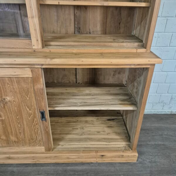 Vitrine Bücherschrank Teakholz 1,50 m – Bild 16