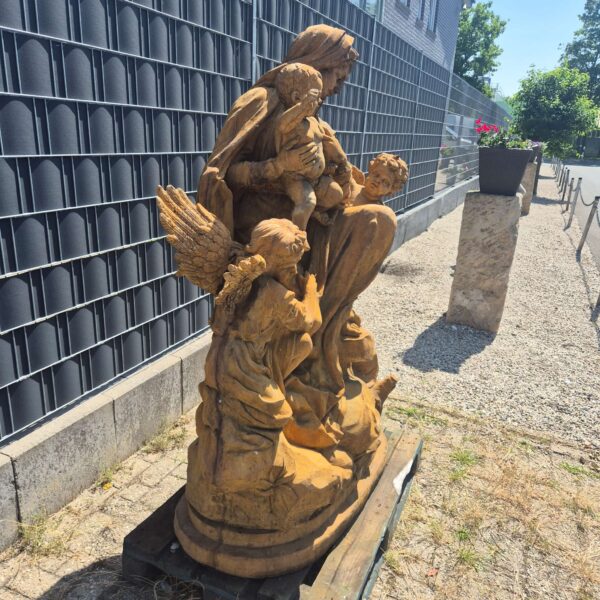 Skulptur Dekoration Madonna mit Kind Stein 1,75 m – Bild 4