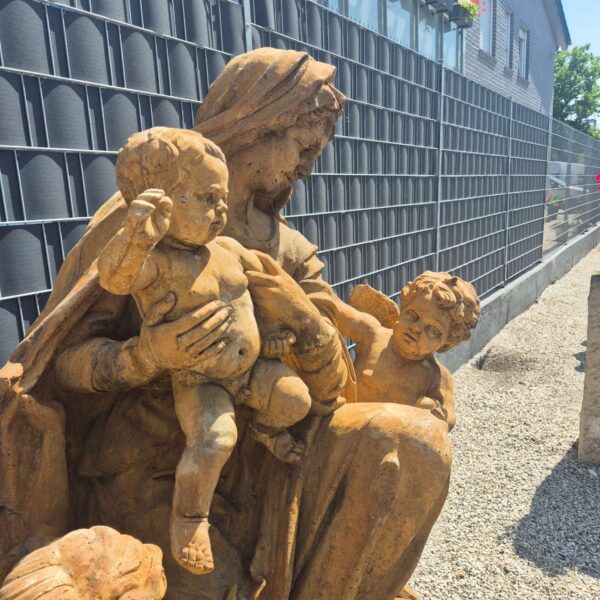 Skulptur Dekoration Madonna mit Kind Stein 1,75 m – Bild 7